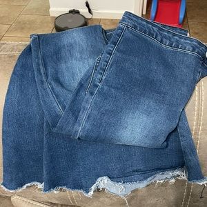 Exaggerated flare jeans, size medium